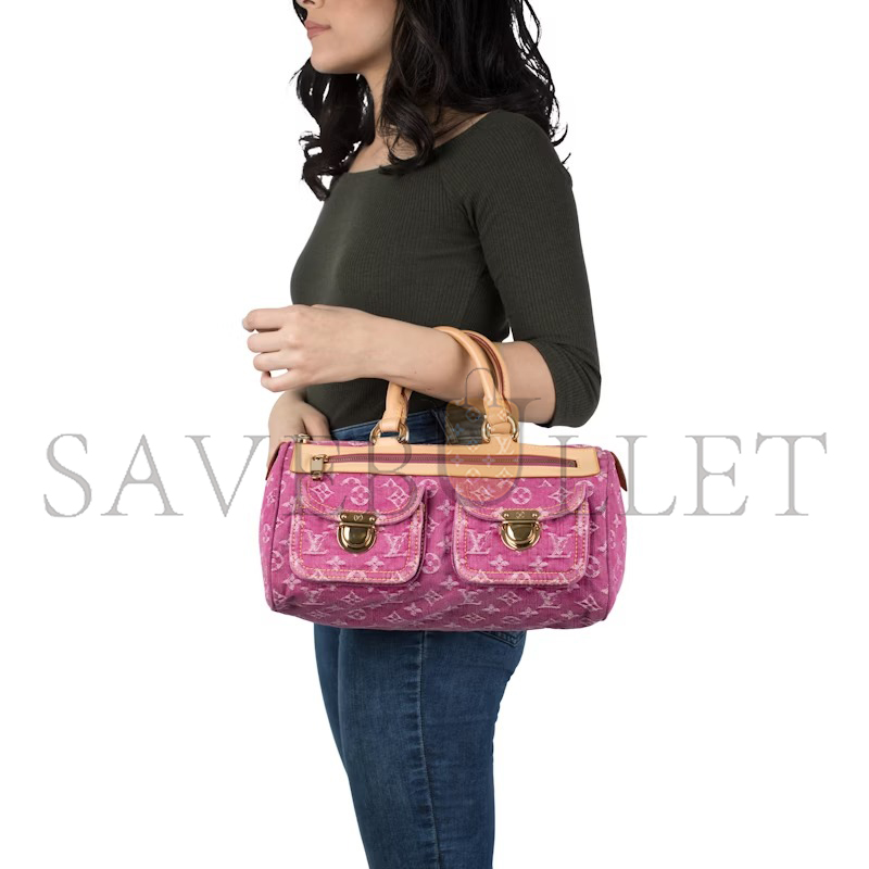 LOUIS VUITTON DENIM SPEEDY NEO MONOGRAM FUCHSIA (31*16.5*16cm)